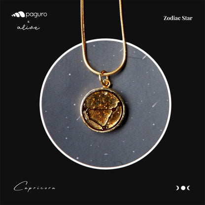 Capricorn Zodiac Sign Sustainable Necklace-2