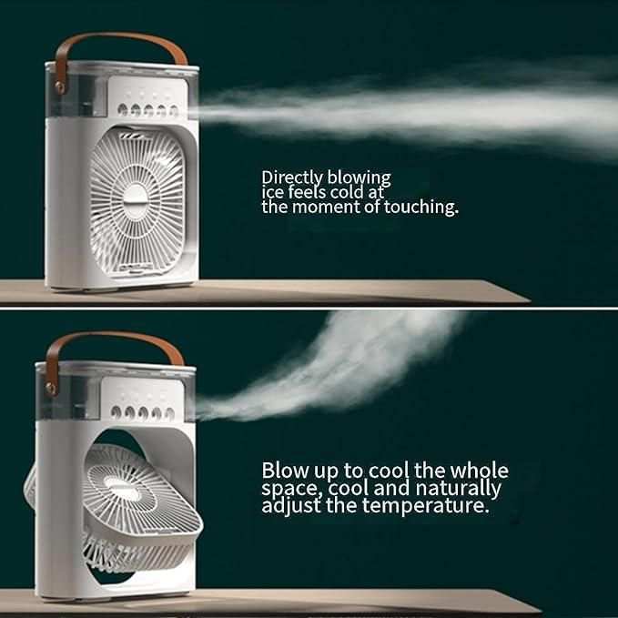 Fan Air Cooler fan USB Electric FanProduct Name: Multifunction Water Spray Mist Fan Air Cooler fan USB Electric Fan Portable Fan Air Conditioner Humidifier Fan for HomePackage Contains: 1 PieceMateriaRK TRENDING STYLERK TRENDING STYLE Fan Air Cooler