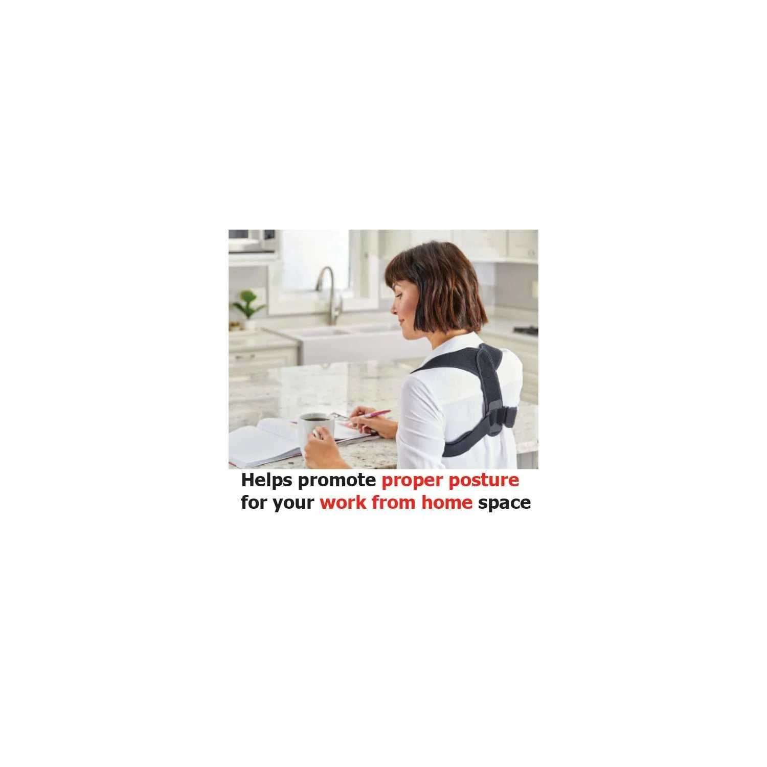 Posture Corrector, Unisex, Adjustable Brace, One Size Fits Most