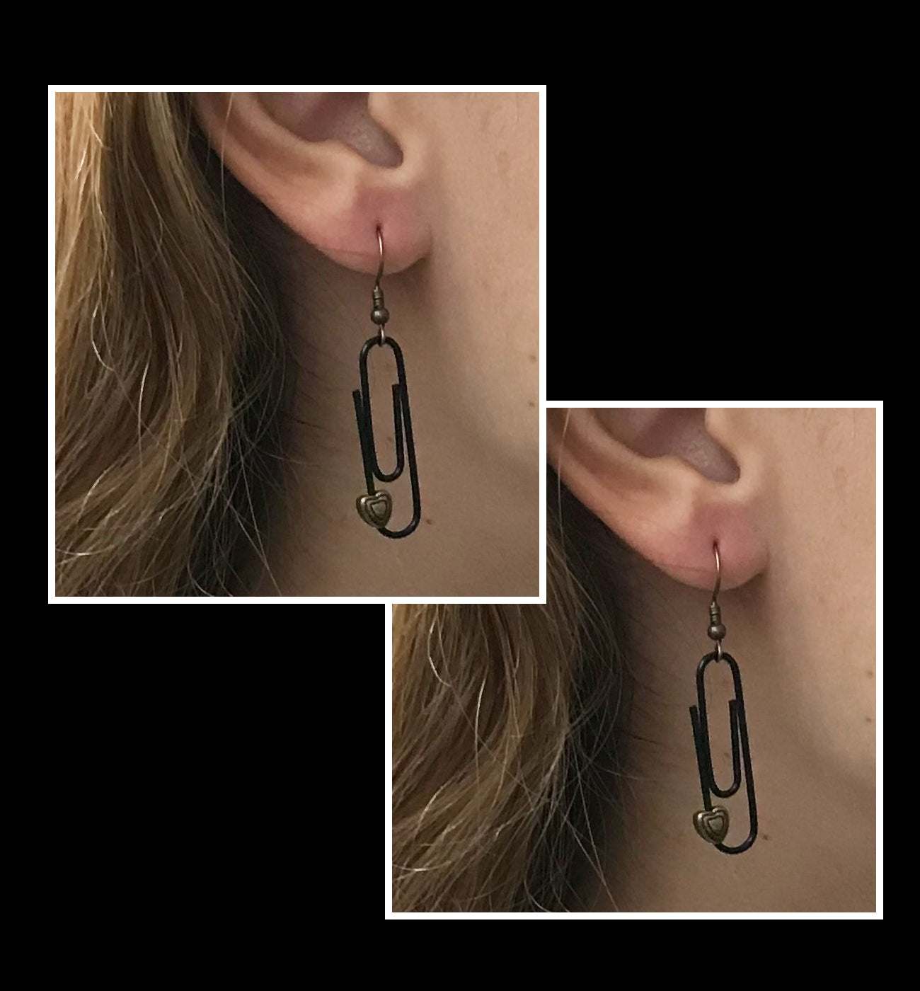 Silver Personalised Paperclip Earrings | by lovedbynlanla-4