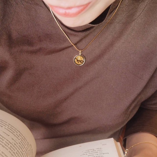 Capricorn Zodiac Sign Sustainable Necklace-4
