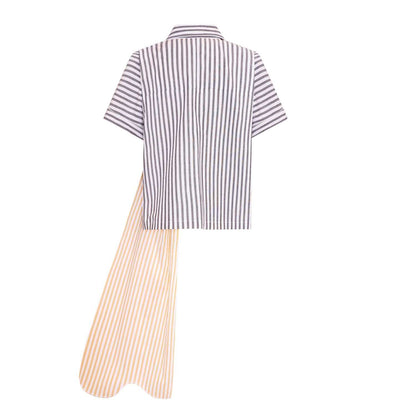 Zero Waste Striped Shirts for Boys and Girls-3