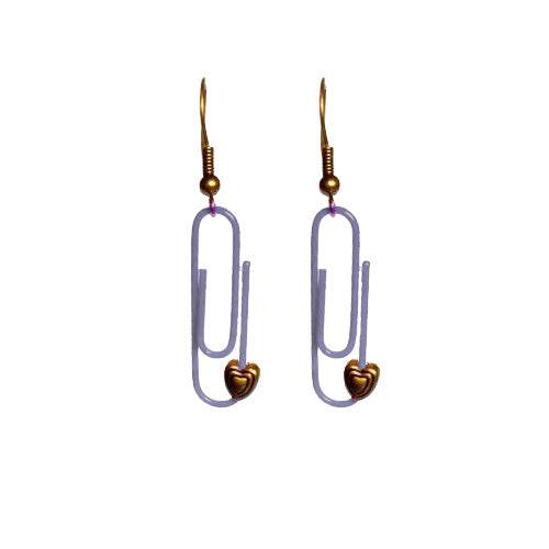 Silver Personalised Paperclip Earrings | by lovedbynlanla-0