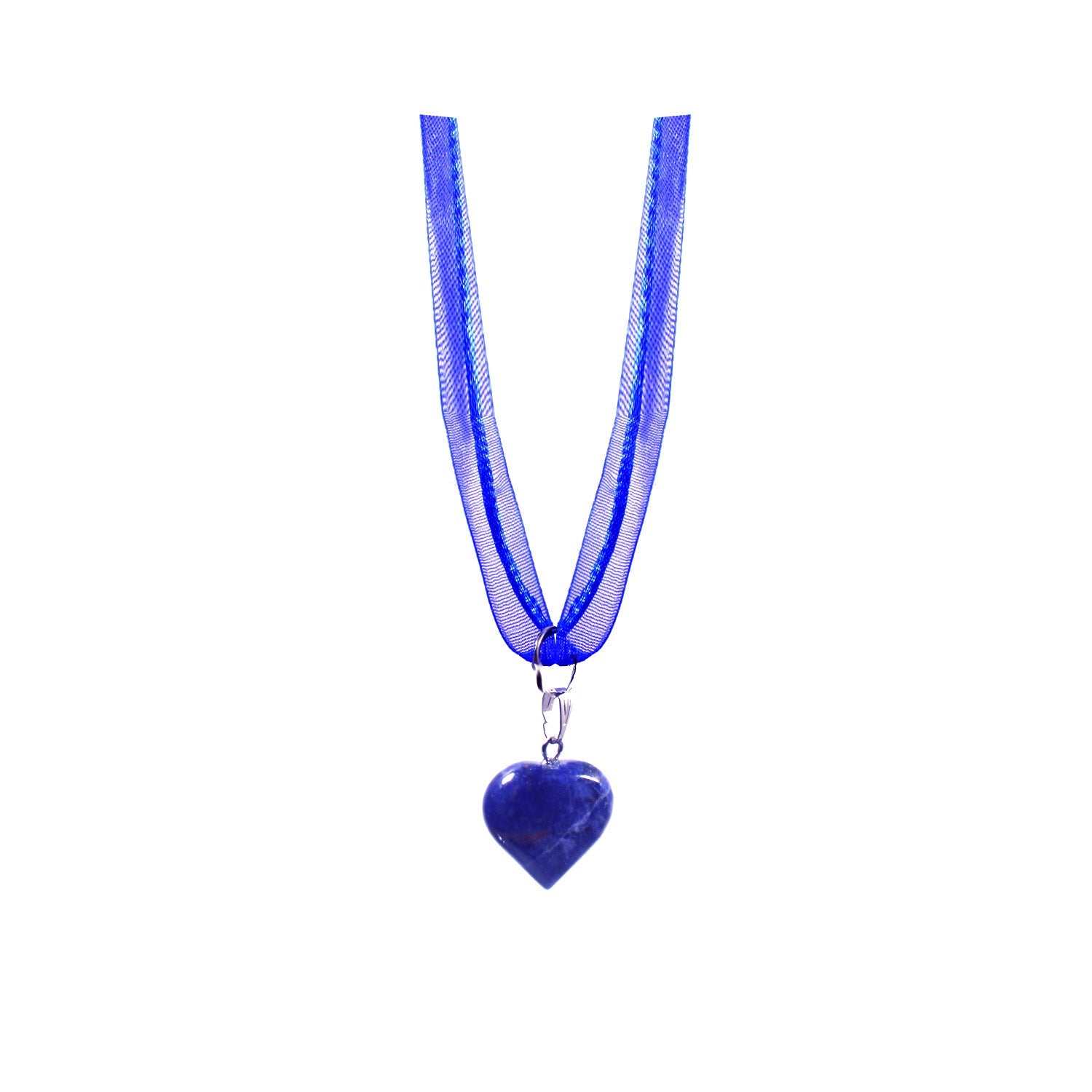 Sodalite Necklace, Blue Necklace, Heart Necklace, Sodalite Gemstone | by nlanlaVictory-2