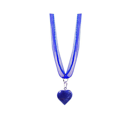 Sodalite Necklace, Blue Necklace, Heart Necklace, Sodalite Gemstone | by nlanlaVictory-2